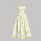 👗 50% DE RÉDUCTION! 🌸 Robe Midi à Bretelles Nouées & Imprimé Floral – Coupe Flatteuse, Tissu Léger & Parfaite Pour Le Printemps & L'Été ☀️