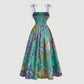 👗 50% DE RÉDUCTION! 🌸 Robe Midi à Bretelles Nouées & Imprimé Floral – Coupe Flatteuse, Tissu Léger & Parfaite Pour Le Printemps & L'Été ☀️