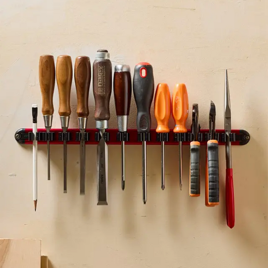 🔧 50% DE RÉDUCTION! 🔩 Organisateur de Tournevis en Aluminium Robuste – Solide, Compact & Idéal Pour Rangement Professionnel 🛠️
