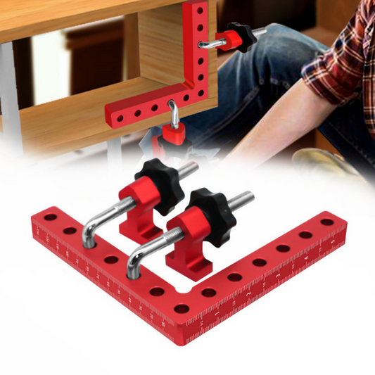 📐 50% DE RÉDUCTION! 🔧 Kit d'Équerres & Serre-Joints 90° en Aluminium – Précision Maximale, Double Échelle & Polyvalent Pour Un Assemblage Parfait 🛠️
