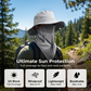 🧢 50% DE RÉDUCTION 🎣 Chapeau de pêcheur respirant avec masque facial détachable – UPF 50+, léger & idéal pour les activités en plein air – Protection solaire totale, parfait pour le jardin, la pêche ou la randonnée 🛡️