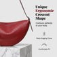 👜 50% DE RÉDUCTION 🌙 Sac croissant minimaliste en cuir véritable – Design épuré, bandoulière réglable & cuir doux – Idéal pour le quotidien ou les soirées – élégant et spacieux ✨