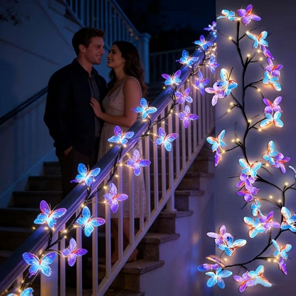 🦋 60% DE RÉDUCTION! ✨ Guirlande LED Papillon Romantique – Éclairage Doux, Design Enchanté & Parfait Pour Chambre & Fêtes 🎀