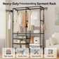 👗 50% DE RÉDUCTION! 🧥 Portant à Vêtements Autoportant Robuste avec Étagères – Structure Solide, Grand Espace de Rangement & Idéal Pour Chambre & Dressing 🏠
