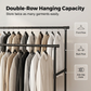 👗 50% DE RÉDUCTION! 🧥 Portant à Vêtements Autoportant Robuste avec Étagères – Structure Solide, Grand Espace de Rangement & Idéal Pour Chambre & Dressing 🏠