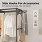 👗 50% DE RÉDUCTION! 🧥 Portant à Vêtements Autoportant Robuste avec Étagères – Structure Solide, Grand Espace de Rangement & Idéal Pour Chambre & Dressing 🏠