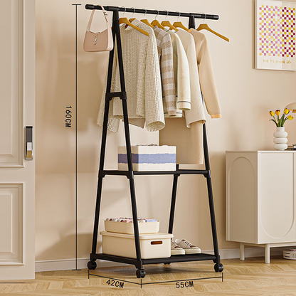 👗 50% DE RÉDUCTION! 🧥 Portant à Vêtements Autoportant Robuste avec Étagères – Structure Solide, Grand Espace de Rangement & Idéal Pour Chambre & Dressing 🏠