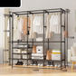 👗 50% DE RÉDUCTION! 🧥 Portant à Vêtements Autoportant Robuste avec Étagères – Structure Solide, Grand Espace de Rangement & Idéal Pour Chambre & Dressing 🏠