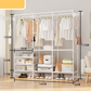 👗 50% DE RÉDUCTION! 🧥 Portant à Vêtements Autoportant Robuste avec Étagères – Structure Solide, Grand Espace de Rangement & Idéal Pour Chambre & Dressing 🏠