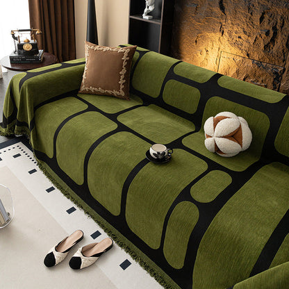 🛋️ 50% DE RÉDUCTION! 🧵 Housse de Canapé Antidérapante en Chenille – Style Bohème, Douce au Toucher & Ajustement Universel Pour Un Confort Élégant 🏠