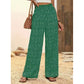 👖 50% DE RÉDUCTION! ✨ Pantalon Large Taille Haute à Smocks pour Femme – Coupe Fluide, Tissu Léger & Style Élégant 🌸
