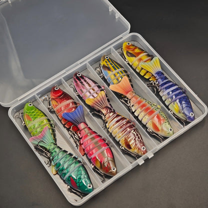 🎣 50% DE RÉDUCTION! 🐟 Leurre de Pêche Natatoire Bionique Multi-Segmenté – Mouvement Réaliste, Design Attractif & Idéal Pour Capturer Les Gros Poissons 🌊