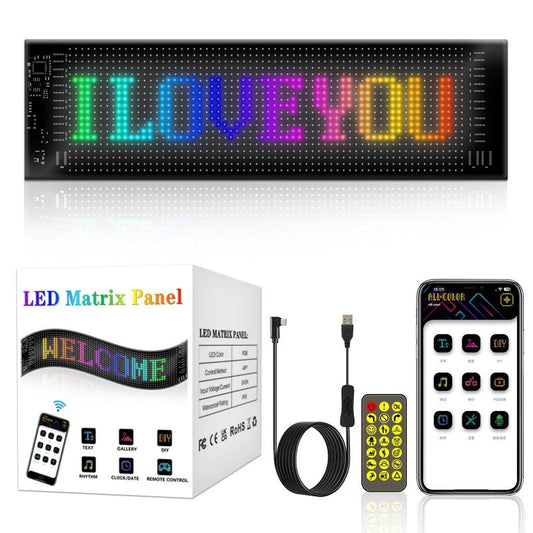 📱 50% DE RÉDUCTION! 💡 Panneau LED Flexible Multiusage – Texte Défilant Programmable, Animations Personnalisables & Contrôle Via Application 📲
