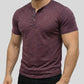 👕 60% DE RÉDUCTION! 🔥 T-Shirt Henley à Manches Courtes pour Homme – Style Classique, Tissu Doux & Parfait Pour Le Quotidien 🏠