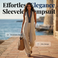 👗 50% DE RÉDUCTION 🔥 Combinaison sans manches à col V et jambes larges – Tissu fluide & coupe élégante – Parfaite pour l’été, les soirées ou un look chic au quotidien ✨🌸
