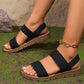 👡 60% DE RÉDUCTION! 🔥 Sandales Décontractées Antidérapantes pour Femme avec Larges Bandes Élastiques – Confortables, Semelle Amortie & Parfaites Pour Les Journées Ensoleillées ☀️