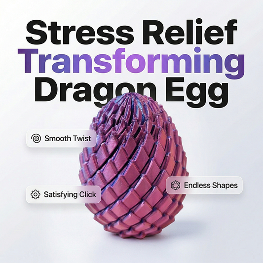 🐉 50% DE RÉDUCTION! 🌀 Œuf de Dragon 3D – Tournez Pour Évacuer Le Stress Instantanément, Design Tactile & Parfait Pour La Relaxation Au Bureau Ou À La Maison ✨