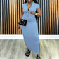 👗 50% DE RÉDUCTION! ✨ Robe Bodycon Midi Col V pour Femme – Taille Ajustée, Tissu Stretch & Parfaite Pour Une Soirée Élégante 💃