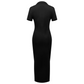 👗 50% DE RÉDUCTION! ✨ Robe Bodycon Midi Col V pour Femme – Taille Ajustée, Tissu Stretch & Parfaite Pour Une Soirée Élégante 💃