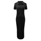 👗 50% DE RÉDUCTION! ✨ Robe Bodycon Midi Col V pour Femme – Taille Ajustée, Tissu Stretch & Parfaite Pour Une Soirée Élégante 💃