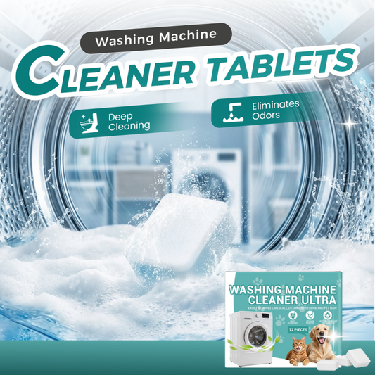 🧼 ACHETEZ 2, OBTENEZ 1 GRATUIT ! 🔥 Pastilles Nettoyantes pour Lave-Linge – Élimine les Résidus, Entretien Profond & Fraîcheur Durable 🌀