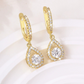 💎 50% DE RÉDUCTION! ✨ Boucles d'Oreilles Créoles Goutte – Zircon Éclatant, Sertissage Pavé, Fini Or ou Argent Pour Une Élégance Intemporelle 🎀