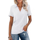 👚 50% DE RÉDUCTION 🌈 T-shirt femme décontracté à col V – Coupe ample, tissu doux mélangé & +16 couleurs – Léger, respirant & parfait pour le quotidien, le sport ou le télétravail ✨