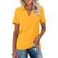 👚 50% DE RÉDUCTION 🌈 T-shirt femme décontracté à col V – Coupe ample, tissu doux mélangé & +16 couleurs – Léger, respirant & parfait pour le quotidien, le sport ou le télétravail ✨