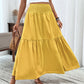 👗 50% DE RÉDUCTION 🌸 Jupe longue évasée à taille haute et smocks pour femme – Élastique & fluide – Parfaite pour l’été, la plage ou un look romantique – confortable et facile à porter ☀️
