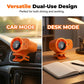 🌀 60% DE RÉDUCTION 🚗 Ventilateur personnel USB mains libres – Fixation grille aération & écran LED – Silencieux <36dB, batterie 2000/4000mAh, 3 couleurs – parfait pour voiture ou bureau 🌬️✨
