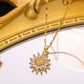 🌻 50% DE RÉDUCTION! ✨ Collier Pendentif Tournesol pour Femme – Design Délicat, Fini Or & Symbole De Joie 🌞