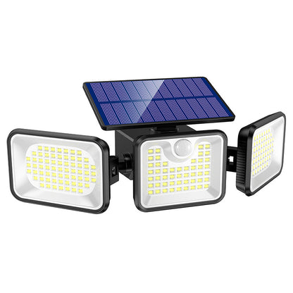 💡 50% DE RÉDUCTION! ☀️ Lampe de Sécurité Solaire à Trois Têtes avec Détecteur de Mouvement – 360° de Couverture, Étanche & Idéale Pour Jardin, Garage & Allée 🏠 Livraison Gratuite
