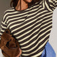 👚 50% DE RÉDUCTION! 🔥 Top Rayé Oversize Casual pour Femme – Tendance, Tissu Léger & Parfait Pour Un Look Décontracté Au Quotidien 🌸