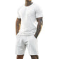 👕 50% DE RÉDUCTION 🩳 Ensemble 2 pièces pour homme : T-shirt & short de sport – Tissu respirant, léger & évacuant l’humidité – parfait pour la course, la salle ou les journées chaudes 💪