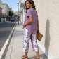👚 53% DE RÉDUCTION! 🌸 Ensemble Décontracté – Haut Long Superposé à Col Rond & Pantalon à Jambes Larges, Look Fluide, Tissu Doux & Parfait Pour Le Quotidien 💃