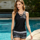 👙 50% DE RÉDUCTION 🌺 Ensemble tankini deux pièces imprimé – Haut fluide & shorty assorti – Tissu extensible, séchage rapide – parfait pour la plage, la piscine ou les vacances ☀️🌊✨