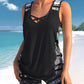 👙 50% DE RÉDUCTION 🌺 Ensemble tankini deux pièces imprimé – Haut fluide & shorty assorti – Tissu extensible, séchage rapide – parfait pour la plage, la piscine ou les vacances ☀️🌊✨