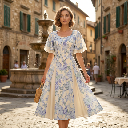 👗 50% DE RÉDUCTION! 🔥 Robe Évasée à Manches Flottantes – Tissu Fluide, Coupe Décontractée & Parfaite Pour Un Look Bohème Au Quotidien 🌸
