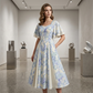 👗 50% DE RÉDUCTION! 🔥 Robe Évasée à Manches Flottantes – Tissu Fluide, Coupe Décontractée & Parfaite Pour Un Look Bohème Au Quotidien 🌸