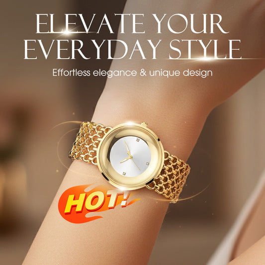 ⌚ 50% DE RÉDUCTION! ✨ Montre Rétro Femme avec Strass – Design Élégant, Cadre Diamant & Parfaite Pour Toute Occasion 💎