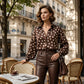 👚 50% DE RÉDUCTION! ✨ Chemise Femme à Pois & Manches Bouffantes – Tissu Léger, Coupe Chic & Parfaite Pour Un Look Élégant Au Quotidien 🌸
