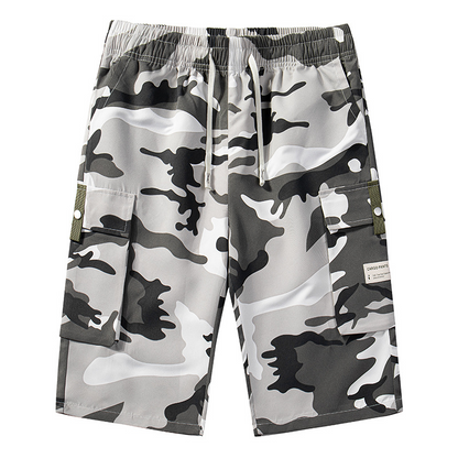 🩳 50% DE RÉDUCTION 🍂 Shorts cargo camouflage – 6 poches pratiques, cordon de taille & coupe détendue – 4 couleurs, XS-3XL – parfaits pour l’extérieur ou le quotidien 🌿