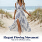 👗 50% DE RÉDUCTION 🌞 Robe maxi tropicale à imprimé avec fente et épaules dénudées – Fluide, légère & parfaite pour les vacances, la plage ou les soirées d’été 🌺