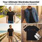 👕 50% DE RÉDUCTION ⏰ T-shirt graphique minimaliste pour homme – Coupe confortable & design épuré – Coton doux, respirant – parfait pour un look simple au quotidien ou en vacances 🌿