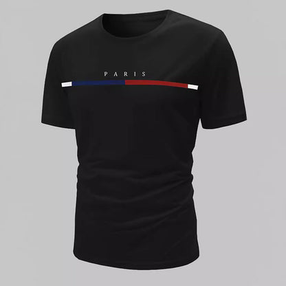 👕 50% DE RÉDUCTION ⏰ T-shirt graphique minimaliste pour homme – Coupe confortable & design épuré – Coton doux, respirant – parfait pour un look simple au quotidien ou en vacances 🌿