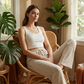 🧶 50 % de réduction 👖 Pantalon large à cordon de serrage rayé pour femme – Confortable, léger & parfait pour un look décontracté 🔥