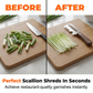 🥒 ACHETEZ 1, OBTENEZ 1 GRATUIT! 🔪 Éplucheur-coupe-ciboulette 3-en-1 – Rapide, efficace & indispensable – Idéal pour herbes, légumes et garnitures en cuisine ✨