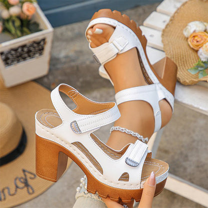 👡 50% DE RÉDUCTION! 🔥 Sandales à Plateforme à Une Bride pour Femme – Confortables, Légères & Parfaites Pour La Plage Ou La Vie Quotidienne ☀️