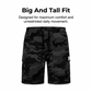🩳 50% DE RÉDUCTION 🔥 Short cargo tactique grande taille – Coupe large, tissu résistant & poches multiples – Parfait pour l’extérieur, le travail ou les journées actives – confort et fonctionnalité 🎽