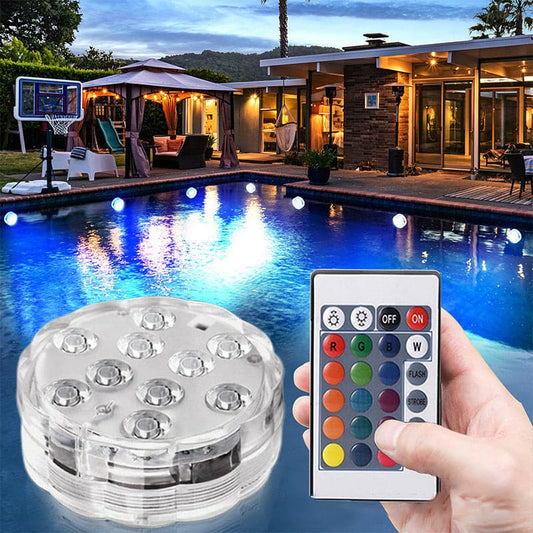 💧 ACHETEZ 3, OBTENEZ 1 GRATUIT! 🏊 Éclairage LED Étanche IP68 pour Piscine – 16 Couleurs, Télécommande & Piles Incluses Pour Une Ambiance Magique ✨